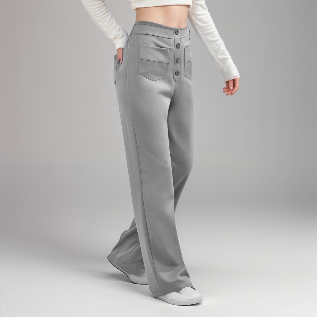 Elsi | Elastische broek met hoge taille | 1+1 GRATIS