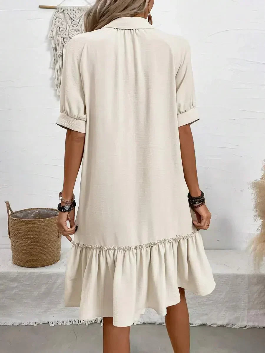 Isla | Elegante Knop-Up Zomerjurk