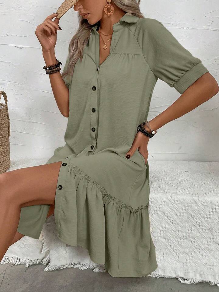 Isla | Elegante Knop-Up Zomerjurk
