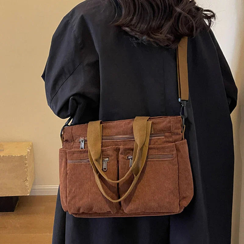 Cord™ l Ribfluwelen Tas