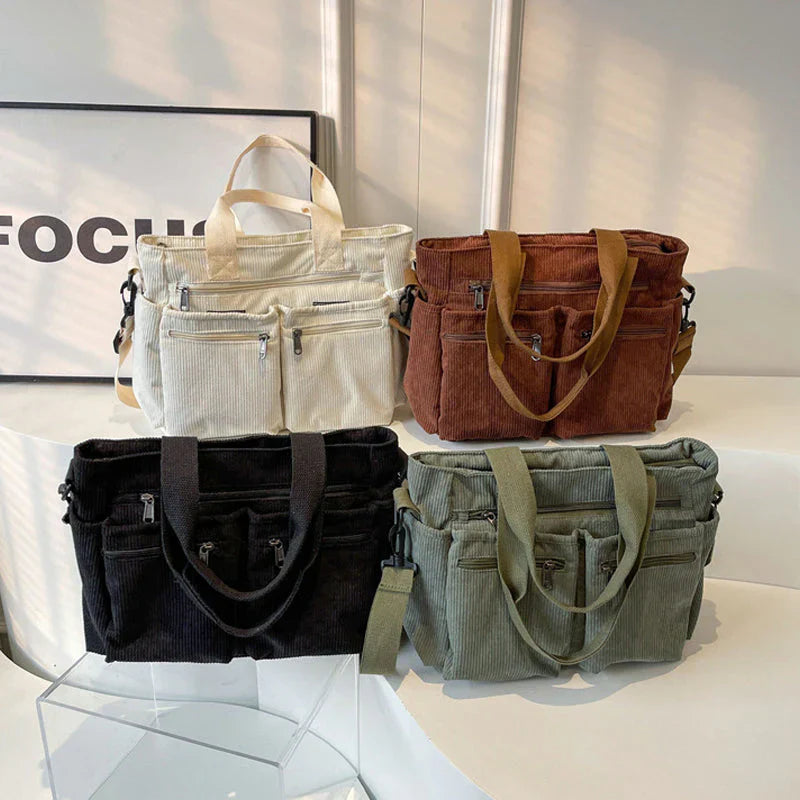 Cord™ l Ribfluwelen Tas