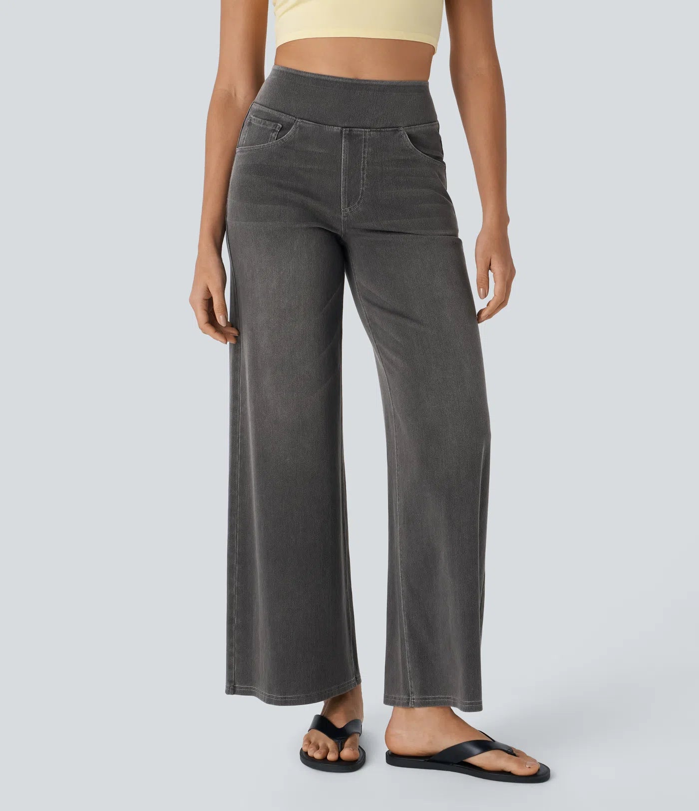 Elsi | Elastische broek met hoge taille | 1+1 GRATIS
