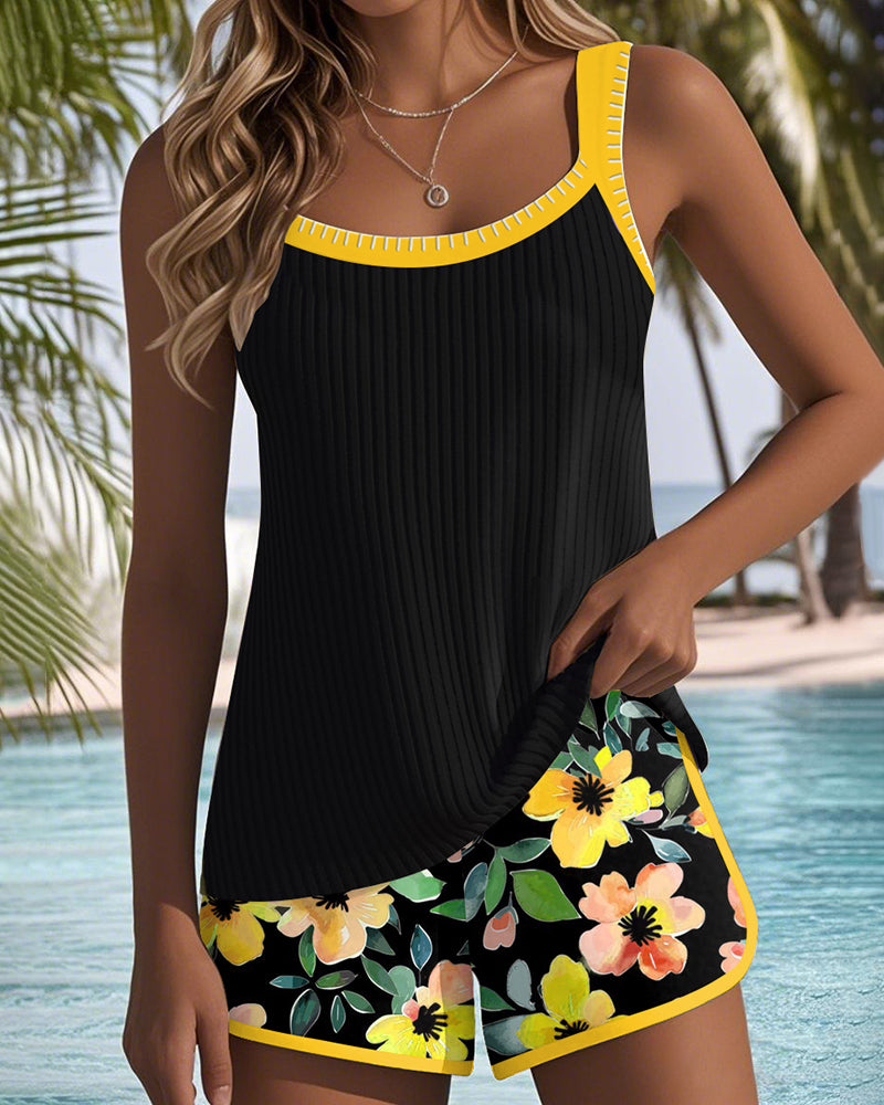 Zylaa® | Tweedelige Elegante Tankini Set