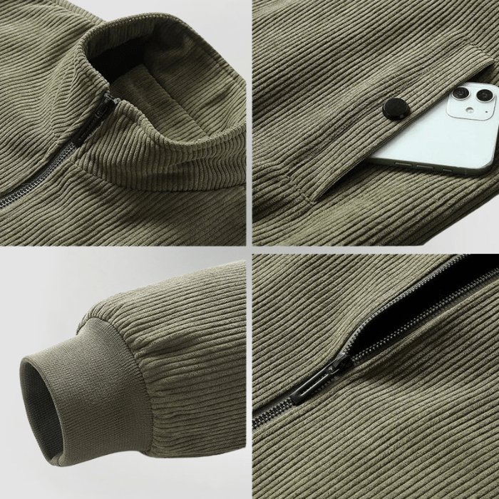 UDO - Cordjack met fleecevoering