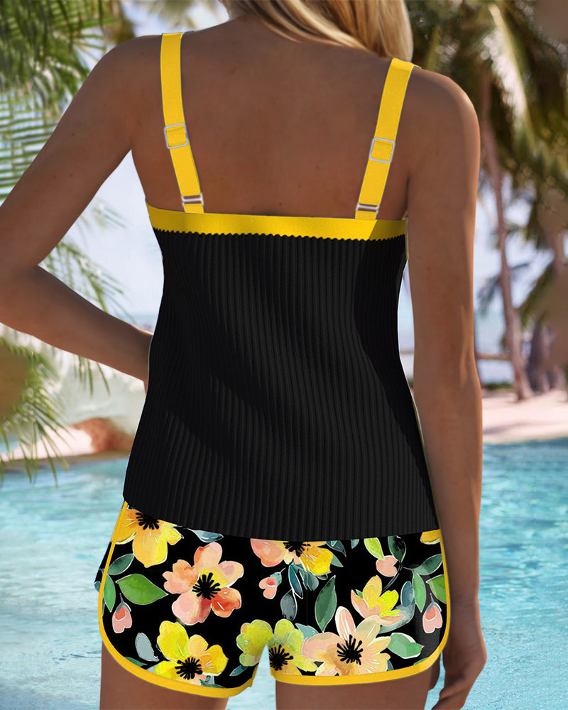 Zylaa® | Tweedelige Elegante Tankini Set