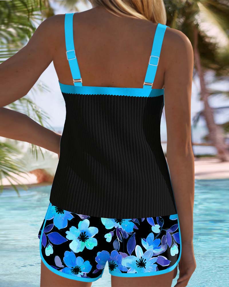 Zylaa® | Tweedelige Elegante Tankini Set