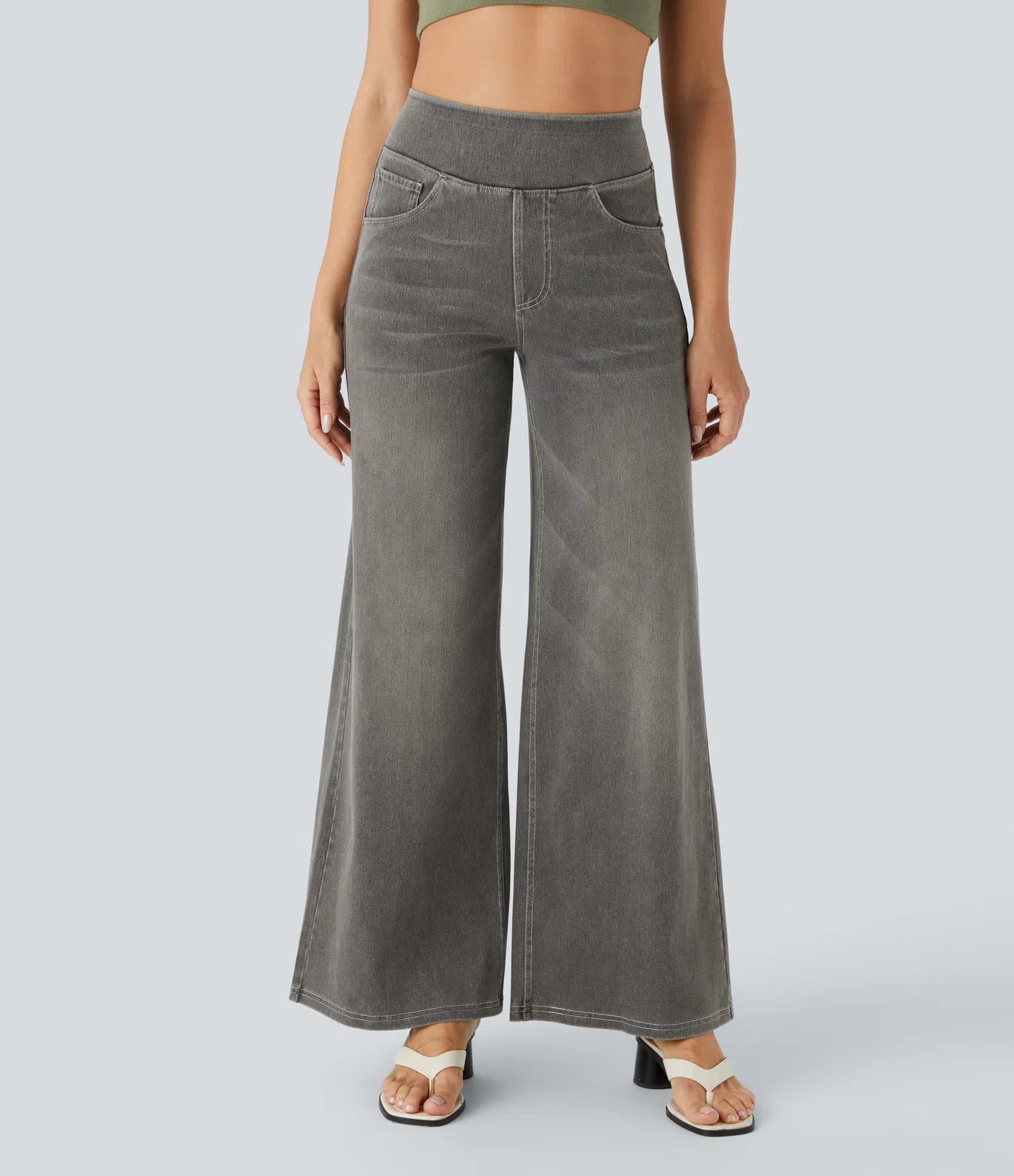 Elsi | Elastische broek met hoge taille | 1+1 GRATIS