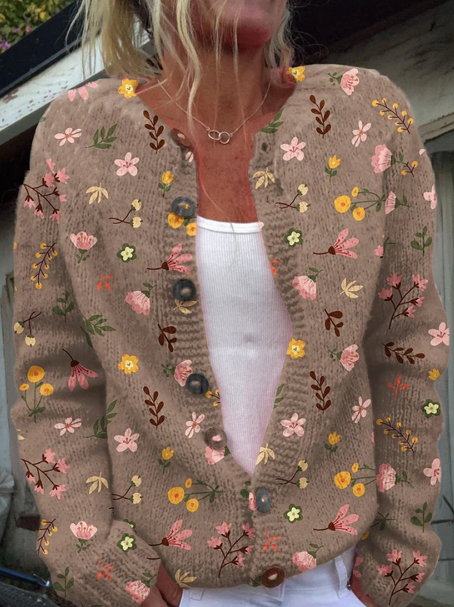 Lowri | Elegant vest met bloemenprint