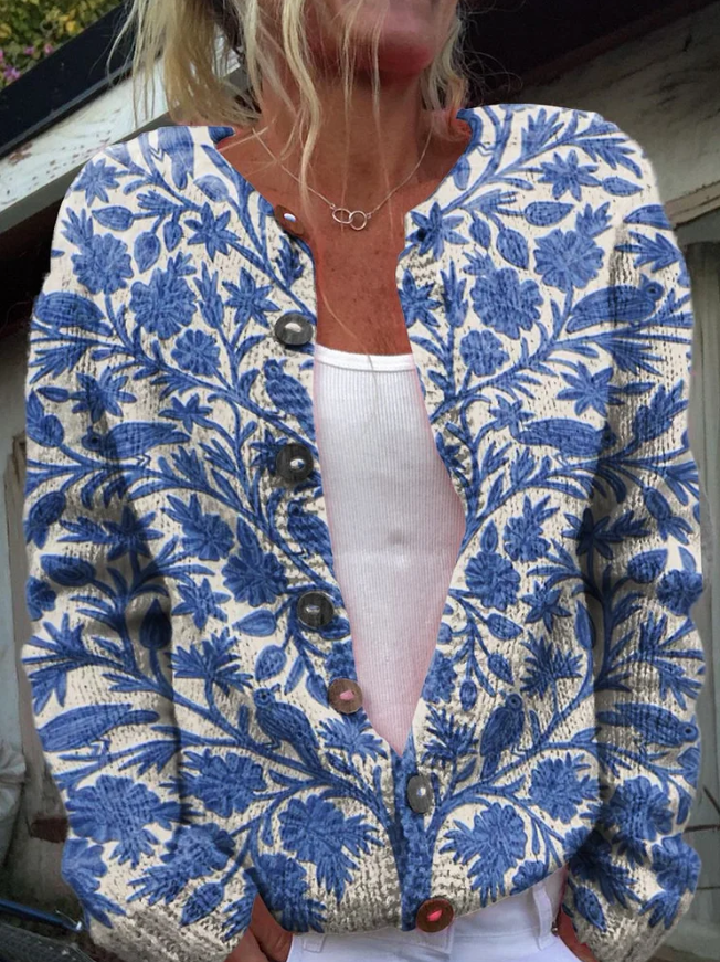 Lowri | Elegant vest met bloemenprint