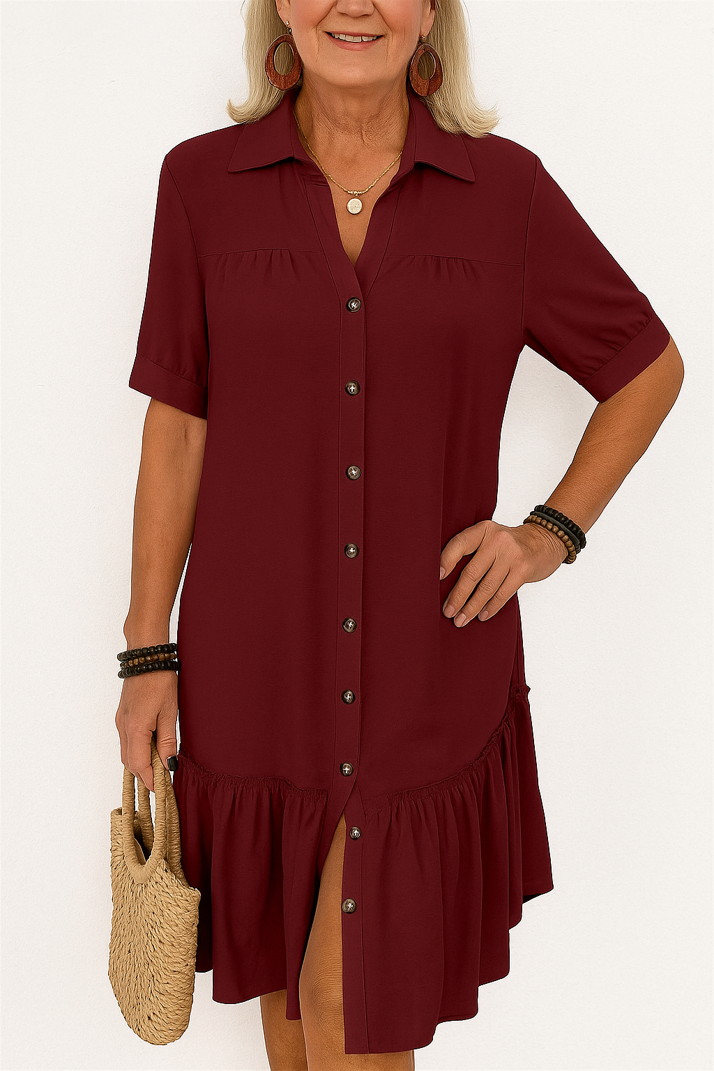 Isla | Elegante Knop-Up Zomerjurk
