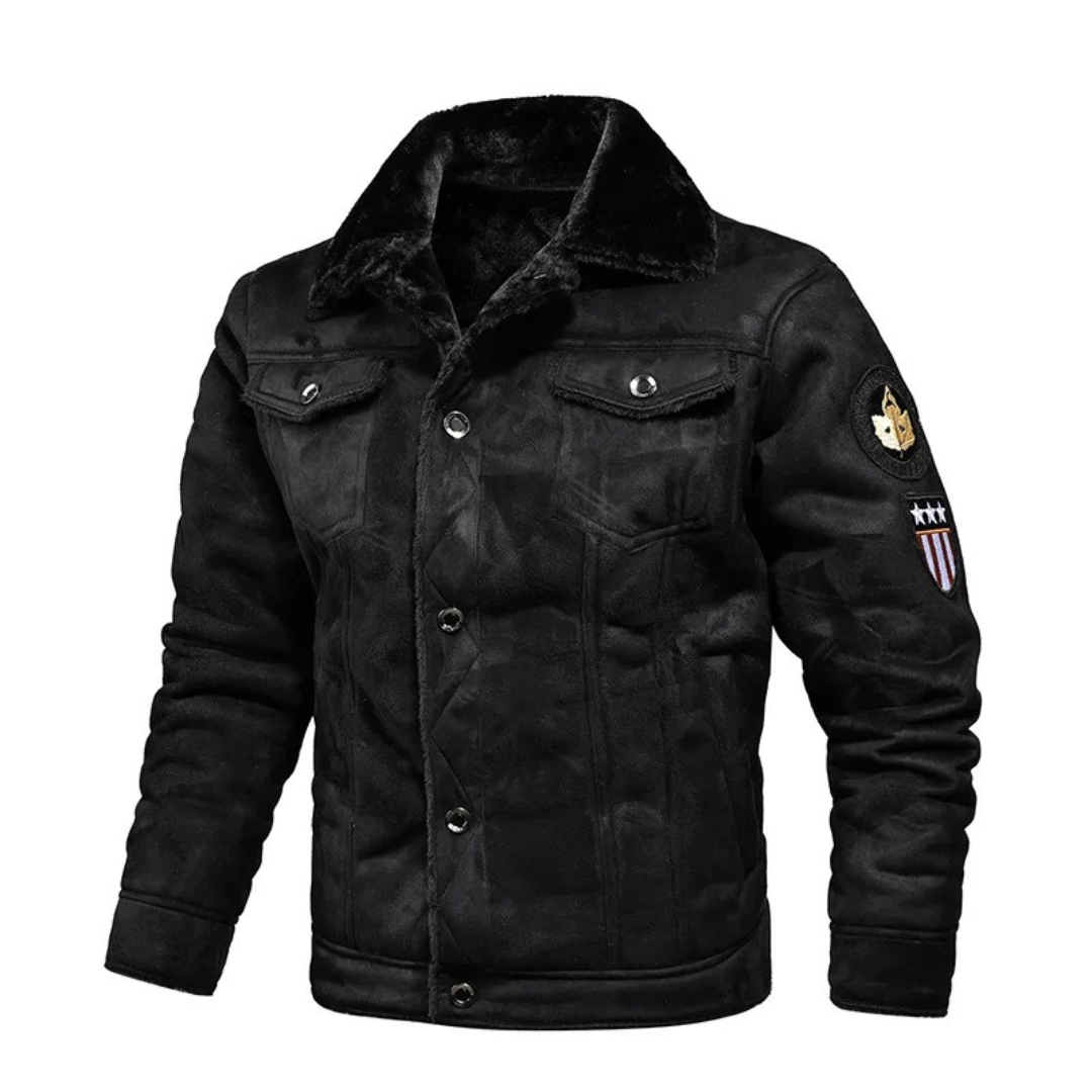 Aksel™ | Warme Leren Jas