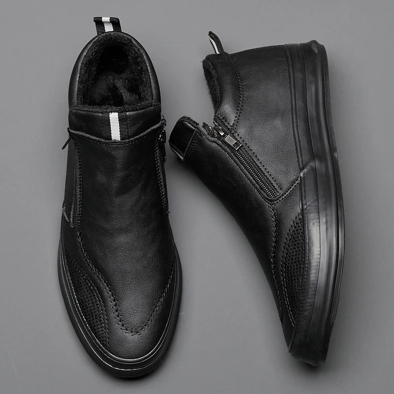 Burkard - Leren Schoenen met Warme Voering
