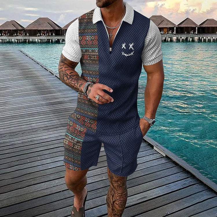 Erik | Tijdreiziger Poloshirt & Shorts Set coll2