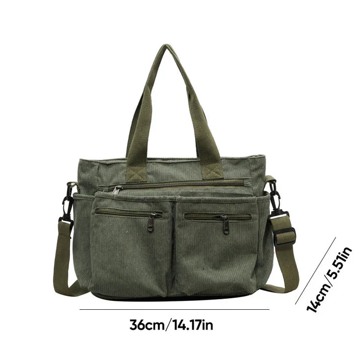 Cord™ l Ribfluwelen Tas