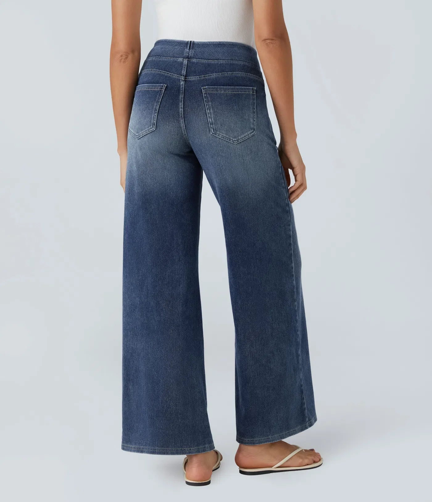 Elsi | Elastische broek met hoge taille | 1+1 GRATIS