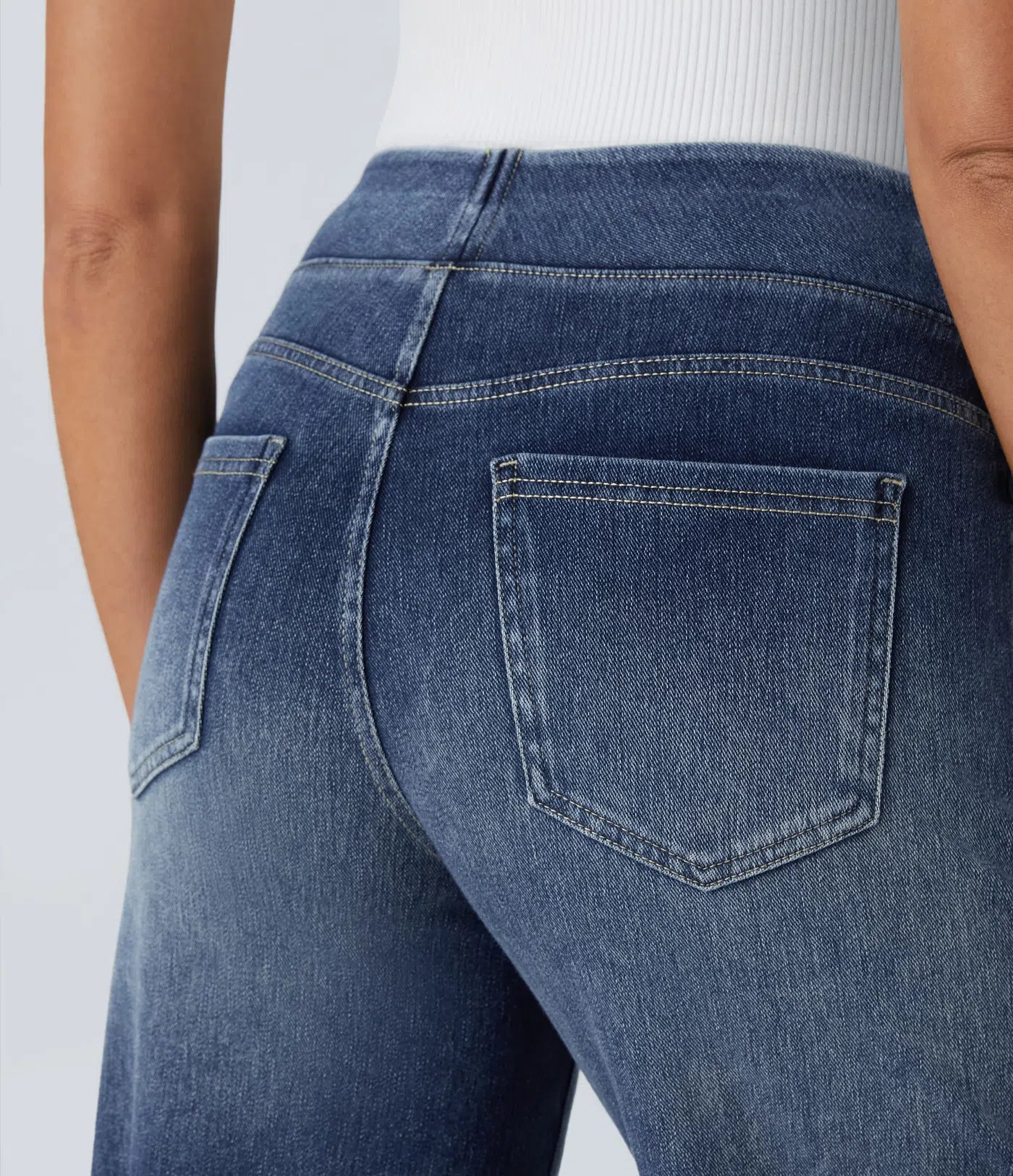 Elsi | Elastische broek met hoge taille | 1+1 GRATIS