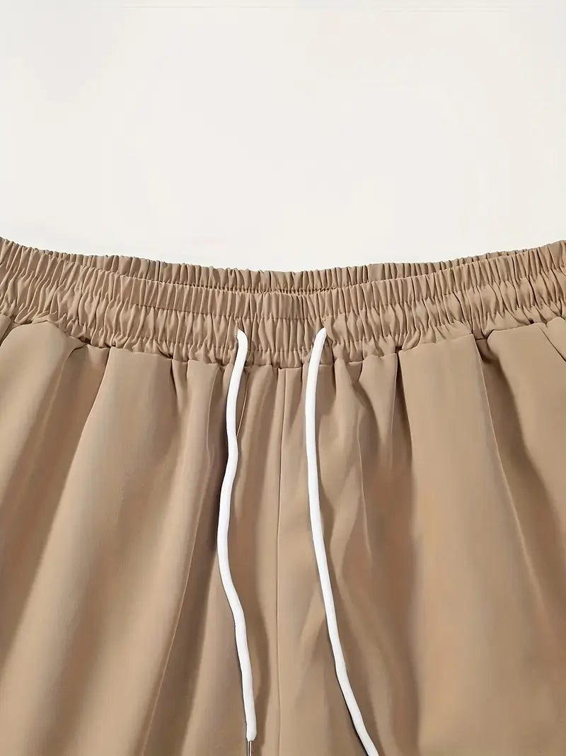 Arvid | Tropisch Zomer Set met Bladerenprint – Overhemd & Shorts voor Mannen