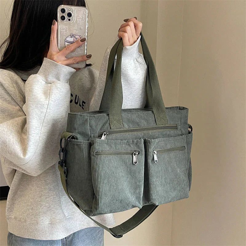 Cord™ l Ribfluwelen Tas