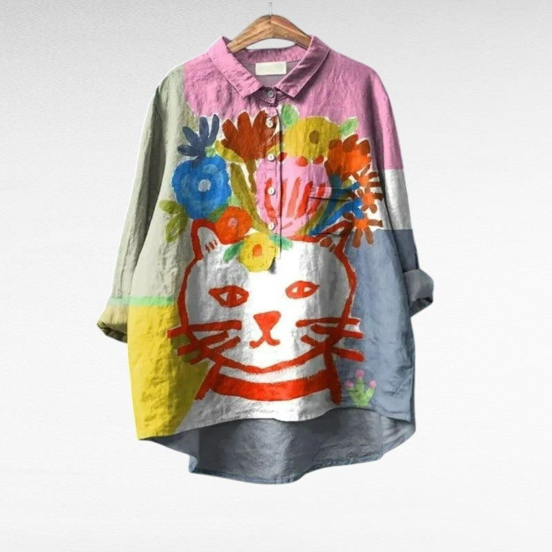 Zylaa® | Modieuze Vintage Blouse
