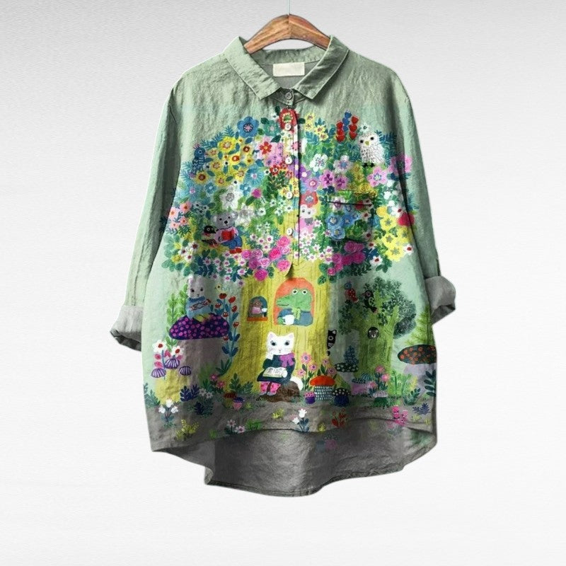 Zylaa® | Modieuze Vintage Blouse