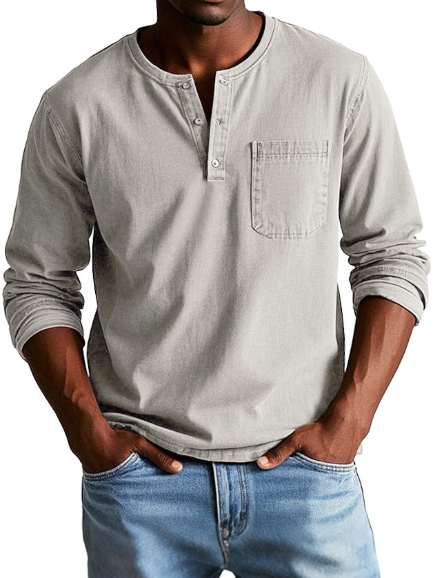 Thomas™ | Vintage Overhemd met Lange Mouwen
