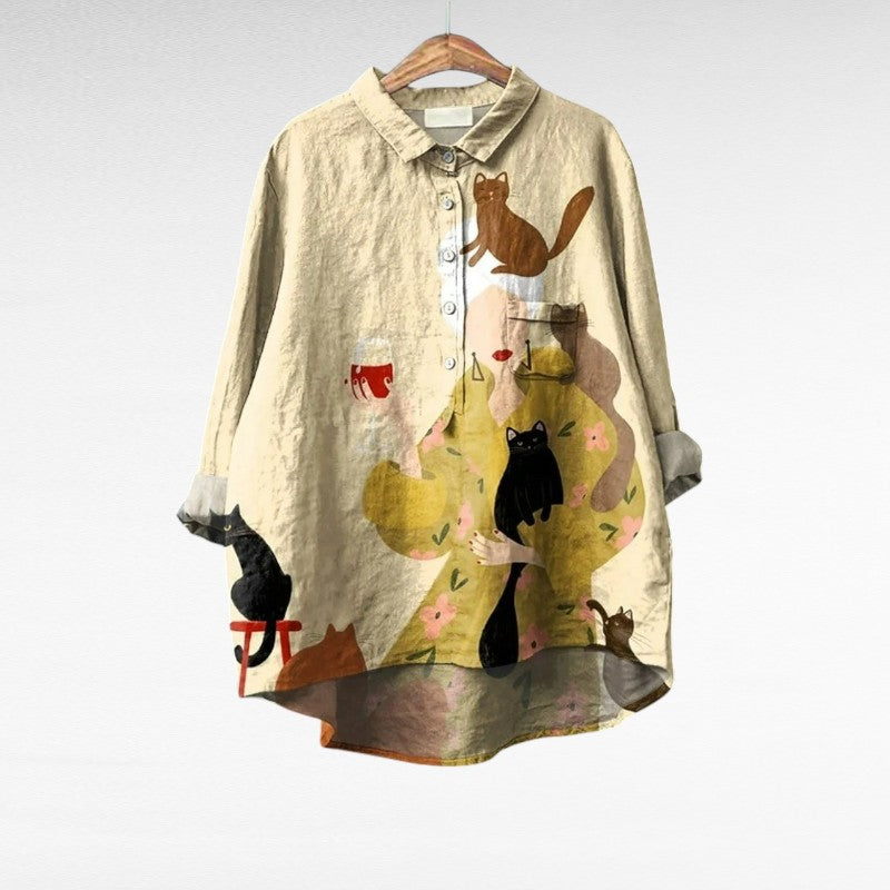 Zylaa® | Modieuze Vintage Blouse