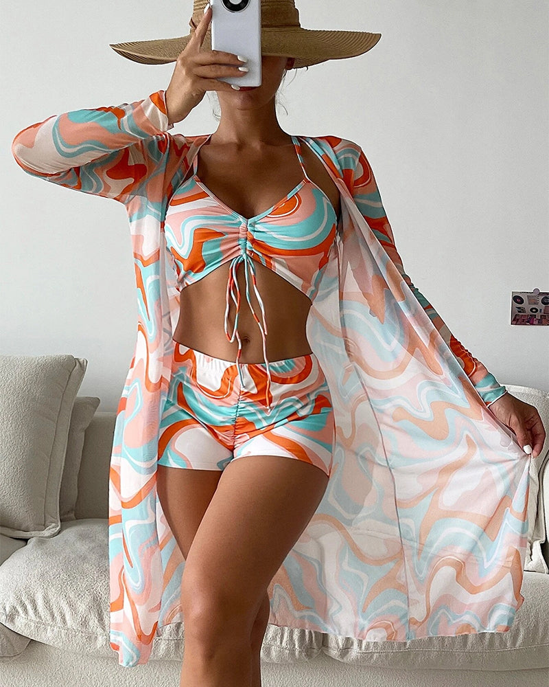 Zylaa® | 3-Delige Bikini Set met Print