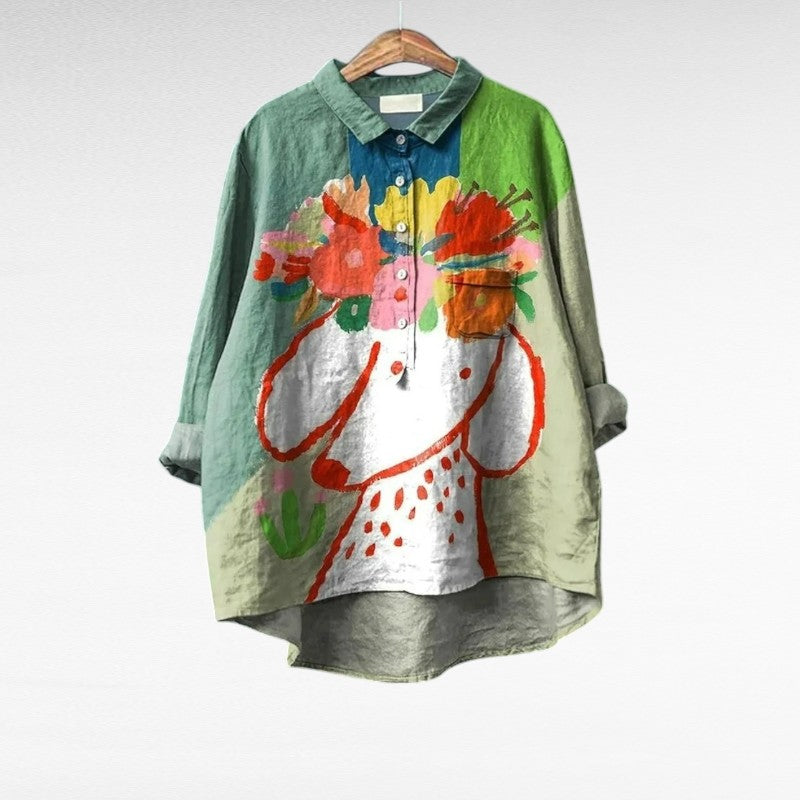 Zylaa® | Modieuze Vintage Blouse
