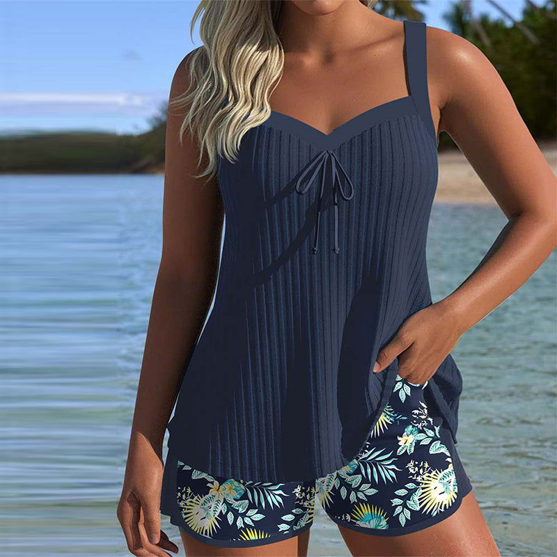 Zylaa® | Tankini Gestreept met Tweedelig Strandbroekje