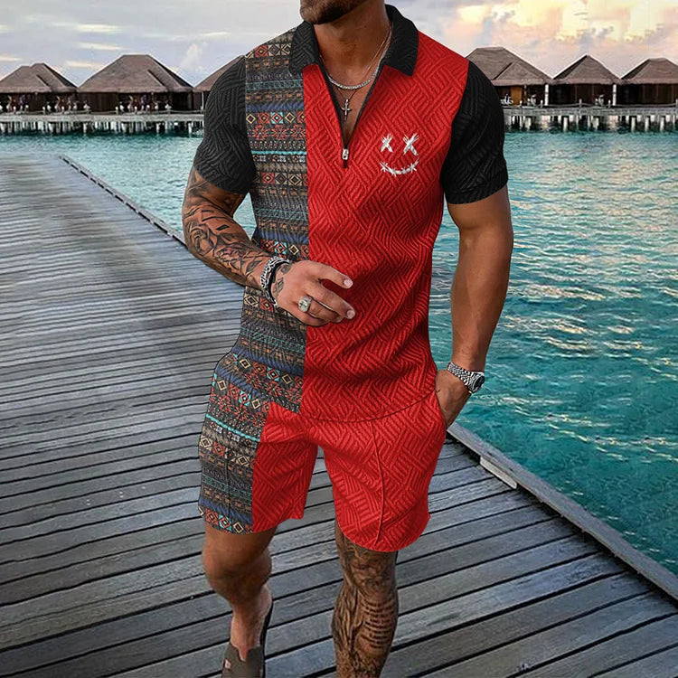 Erik | Tijdreiziger Poloshirt & Shorts Set coll2