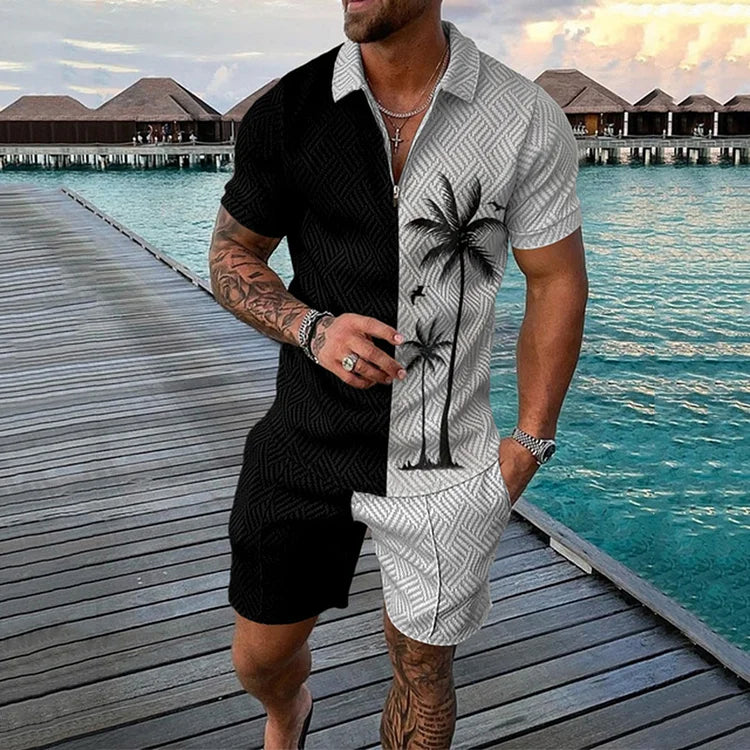 Arvid | Kokosnootboom Poloshirt & Shorts Set coll2