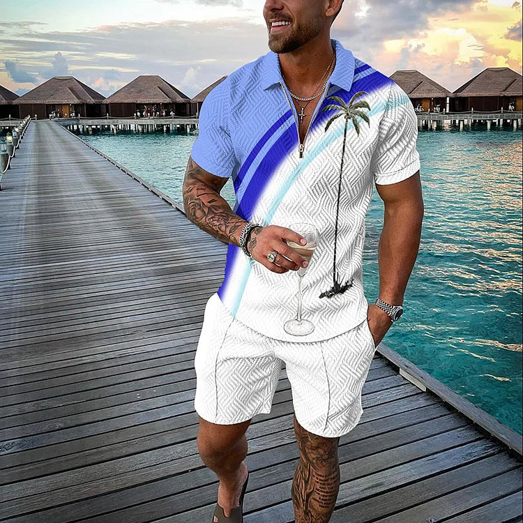 Liam | Tropicana Poloshirt & Shorts Set coll2