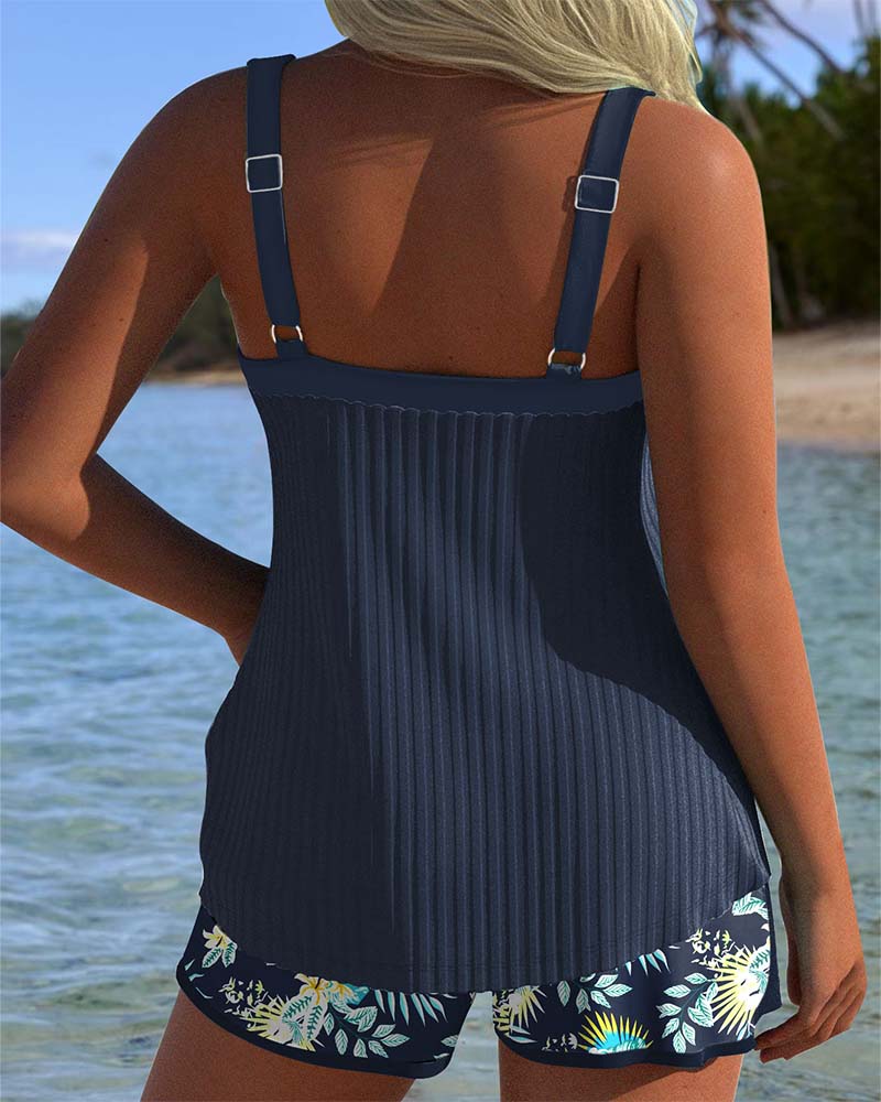 Zylaa® | Tankini Gestreept met Tweedelig Strandbroekje