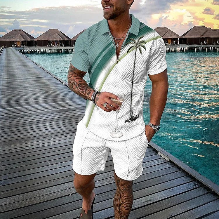 Liam | Tropicana Poloshirt & Shorts Set coll2