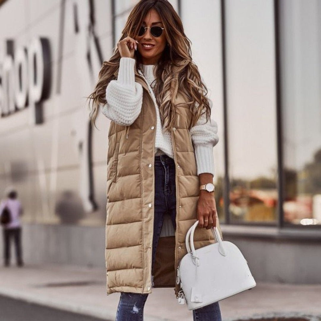 Armie | Trendy Lange Gewatteerde Bodywarmer